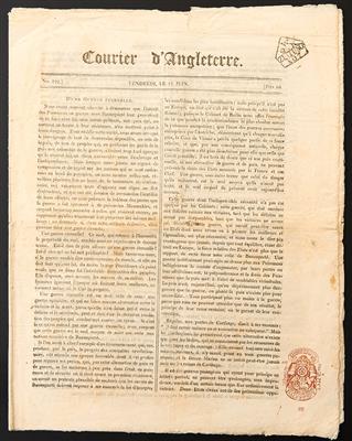 Poststück - Österr. Zeitungsstempel 1807 - Londoner Zeitung - Stamps