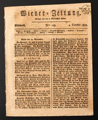 Poststück - Österr. Zeitungsstempel ab 1809, - Známky