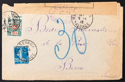 Poststück - Partie Briefe Frankreich Elsass I. Weltkrieg, - Briefmarken