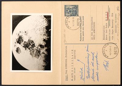Poststück - Partie moderne Poststücke ex Schmiedl tls. mit versuchten Kontaktaufnahmen mit Kosmonauten, - Francobolli