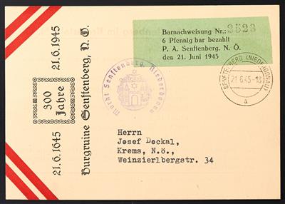 Poststück - Partie Poststücke Österr. 1945/1946, - Stamps