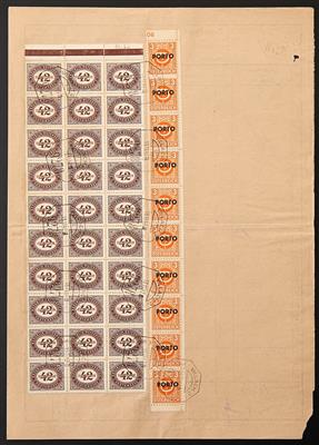 Poststück - Reihh. Spezialsammlung Österr. Portom. 1947 (Ziffernzeichnung) - div. Briefe, - Stamps