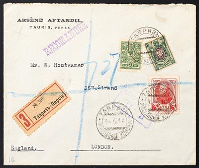 Poststück - Russland Post in Persien - Stamps