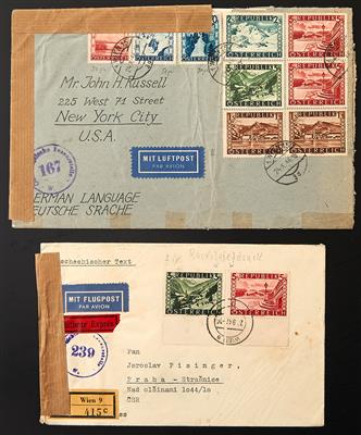 Poststück - Spezialsammlung Österr. 1945 - "Landschaftsausg. Schillingwerte" etc., - Francobolli