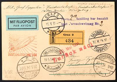 Poststück - Zeppelinpost, - Známky