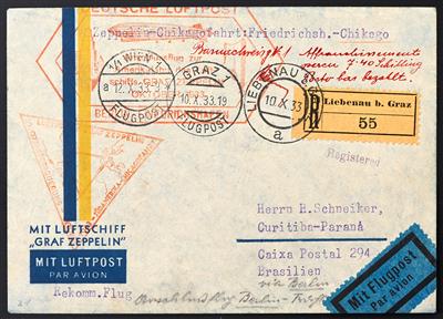 Poststück - Zeppelinpost, - Francobolli