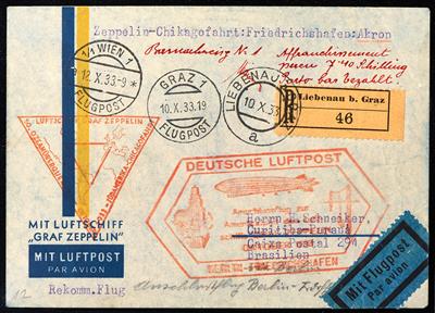 Poststück - Zeppelinpost, - Stamps