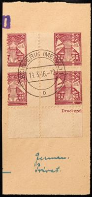 Briefstück - Sowjetische Zone, - Známky