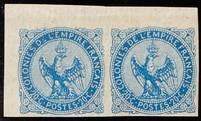 Europa Frankreich * - Französische Kolonien: 1859/65 Freimarken vollrandig mit Originalgummi komplett, - Stamps
