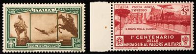Europa Italien ** - 1932/34 Garibaldi und Tapferkeitsmedaille, - Francobolli