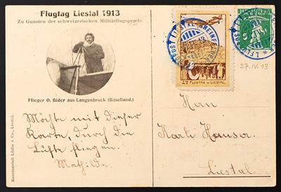 Europa Schweiz Poststück - 1913 Flugmarke - Známky