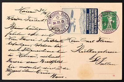 Europa Schweiz Poststück - 1913 Flugmarke - Briefmarken