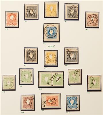 gestempelt - Gepflegte Sammlung Lombardei 1858/1864, - Stamps