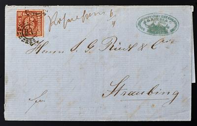 Poststück - Bayern 1858/1860, - Francobolli