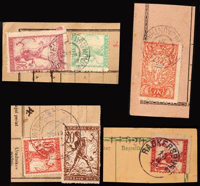 Poststück/Briefstück - Partie Poststücke und Briefstücke Jugoslawien Ausgabe für Slowenien 1919, - Stamps