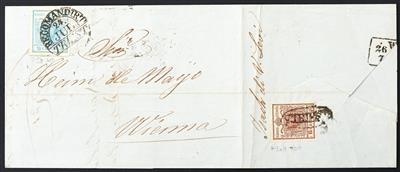 Ausgabe 1850 Poststück - 1850 9 Kreuzer - Známky