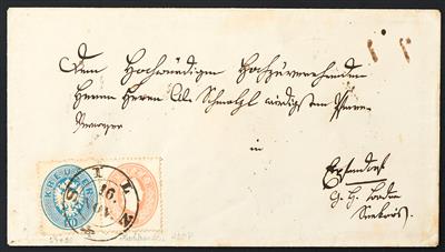 Ausgabe 1861 Poststück - 1863 Mischfrankatur - Stamps