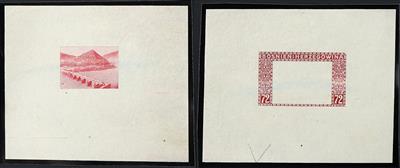 Bosnien (*) - 1912 Freimarken ungezähnte Proben im Kleinbogen-Format Mittelstück und Rahmen getrennt komplett, - Známky