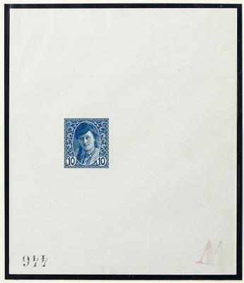 Bosnien (*) - 1913 Zeitungsmarke 10 Heller dunkelblau ungezähnt im Kleinbogen-Format, - Briefmarken