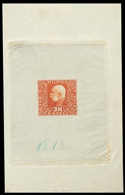 Bosnien (*) - 1916 Probe 3 Kronen orange im Kleinbogen-Format, - Známky