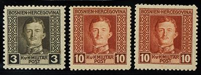 Bosnien ** - 1917 Freimarken Kaiser Karl, - Briefmarken