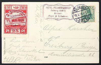 Deutsches Reich Poststück - 1913 Sonderflug Mühlhausen-Feldberg, - Briefmarken
