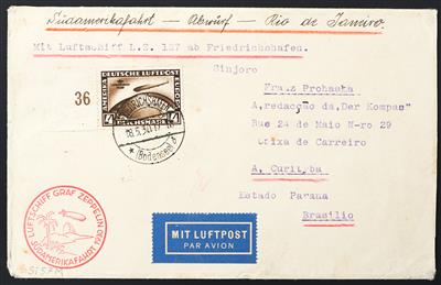 Deutsches Reich Poststück - 1930 Südamerikafahrt, - Briefmarken