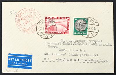 Deutschland Poststück - 1934 Katapult-Flugpost, - Známky