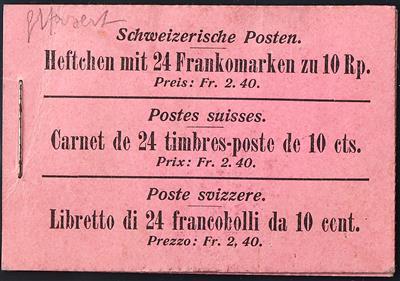 Europa Schweiz ** - 1906 Markenheftchen rosa zu 2,40 Fr, - Francobolli