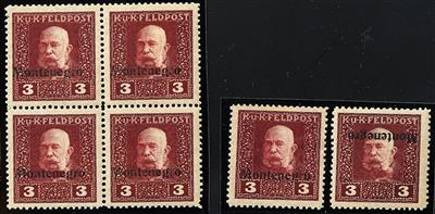 Feldpostmarken **/* - 1917 3 Heller braunkarmin, - Stamps