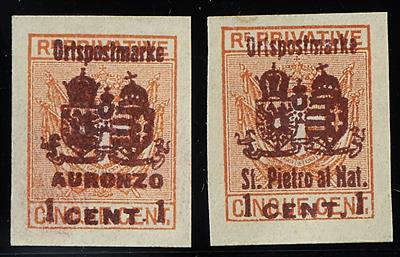 Feldpostmarken Italien (*) - 1918 Ortspostmarken 72 Werte Serie komplett, - Francobolli