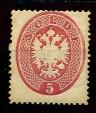 Lombardei Ausgabe 1864 * - 5 Soldi lebhaftrosa eng gezähnt, - Briefmarken