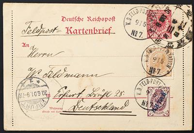 Poststück - China, Boxeraufstand - Briefmarken