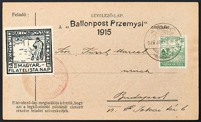 Ungarn Poststück - 1917/35 21 Ballon- und Flupostbriefe mit FlugpostSpezialstempeln, - Briefmarken