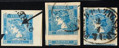 Zeitungsmarken 1851 Briefstück/gestempelt - Blauer - Známky