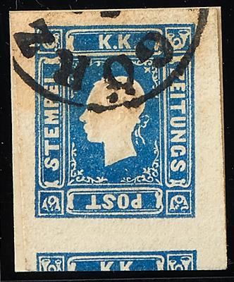 Zeitungsmarken 1858 Briefstück/gestempelt - 1,05 Kreuzer - Briefmarken