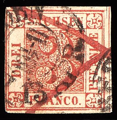 Altdeutschland Sachsen gestempelt- 1850 Freimarke - Briefmarken