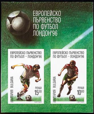 Bulgarien ** - 1996 Fussball Europameisterschaft Block ungezähnt, - Stamps
