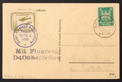 D Flugpost Poststück - 1900/38 Partie Flugpostbelege, - Briefmarken