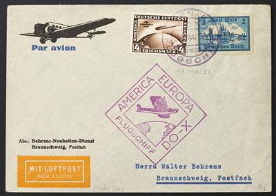 D Flugpost Poststück - 1932 DO-X Amerika-Europa, - Stamps