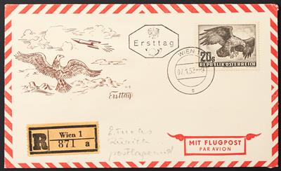 ö Poststück - 1950/53 "Vogelwelt"FDC - Briefmarken