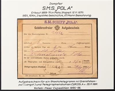 Poststück - 1891, - Briefmarken