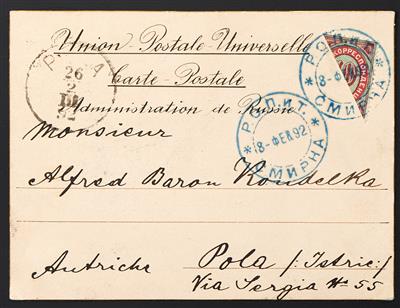 Poststück - 1892, - Francobolli