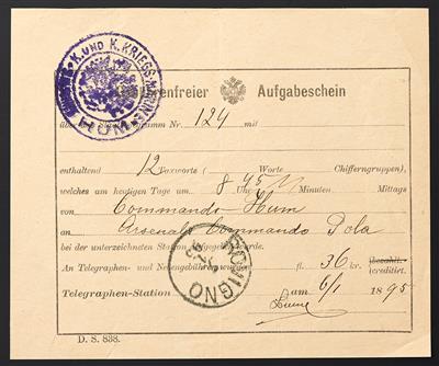 Poststück - 1895, - Známky