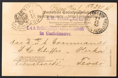 Poststück - 1898, - Briefmarken