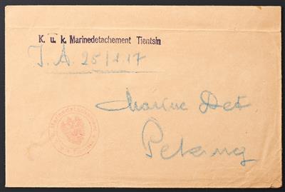 Poststück - 1917, Marinedetachement Tientsin, Dienstbrief - Francobolli