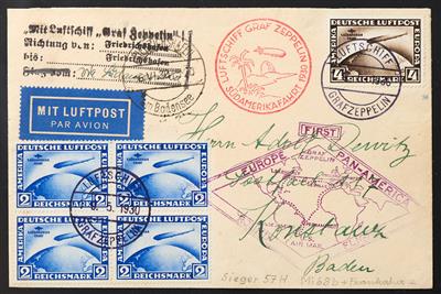 Zepp Poststück - 1930 Südamerikafahrt: Brief - Známky