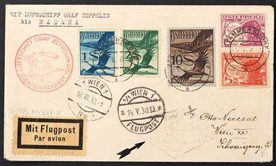 Zepp Poststück - 1930 Südamerikafahrt: Brief mit schöner Frankatur von Stammersdorf nach Habana, - Známky