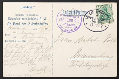 ZEPP Zeppelin - Pioniere Poststück - 1912 LZ 13 "Hansa", - Francobolli
