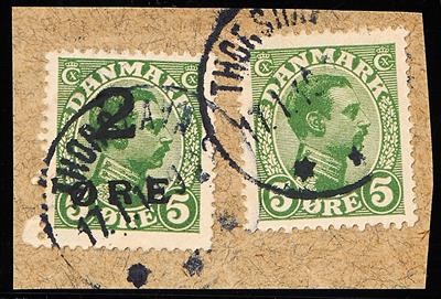 Dänemark Färöer Briefstück - 1919 Freimarke - Stamps